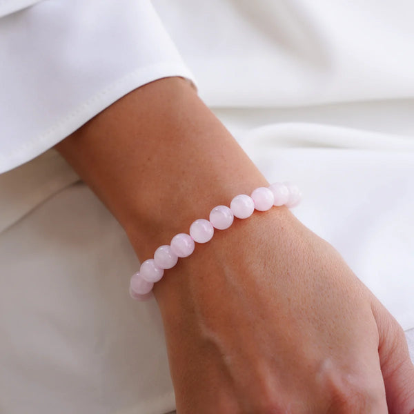 Rose Quartz Bead Bracelet