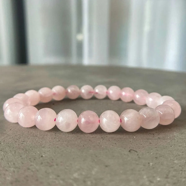 Rose Quartz Bead Bracelet