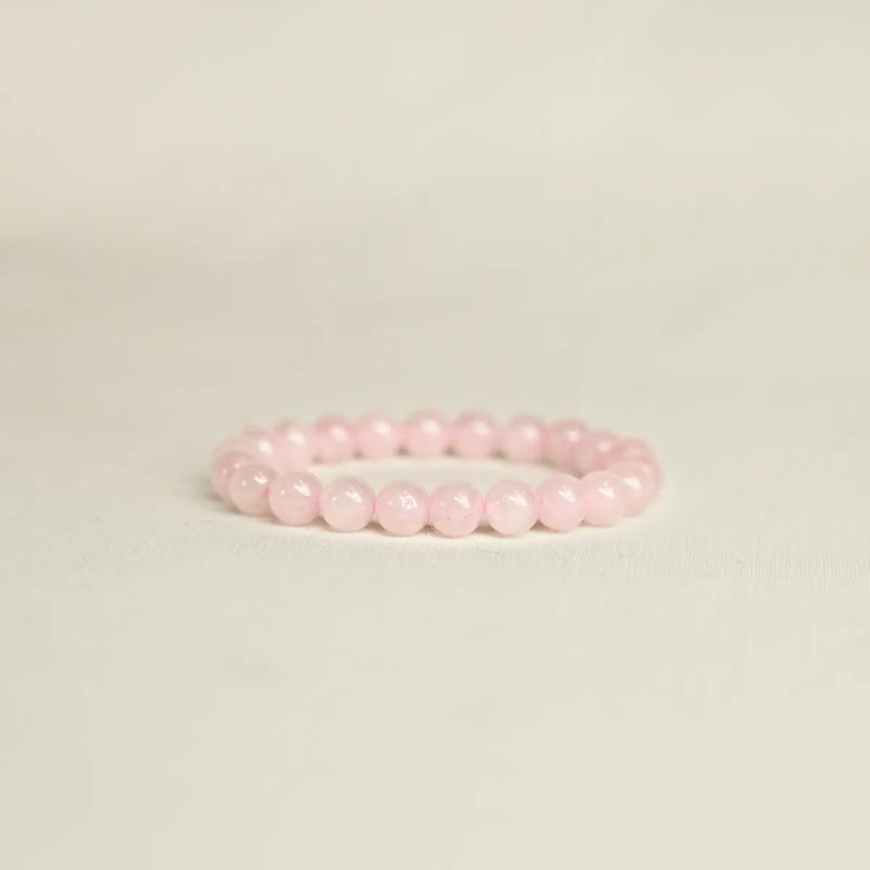 Rose Quartz Bead Bracelet